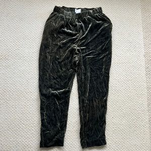 Anthropologie Velvet Ankle Pants Size Small